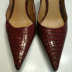 Red nine west shoes